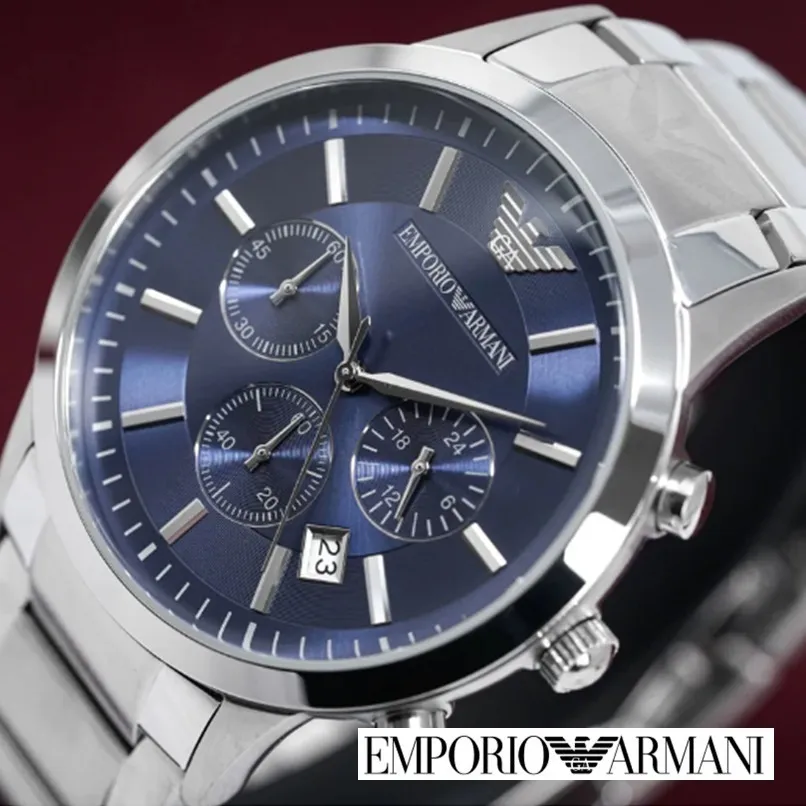 【大人気】EMPORIO ARMANI クラシック クロノグラフ 43ＭＭ