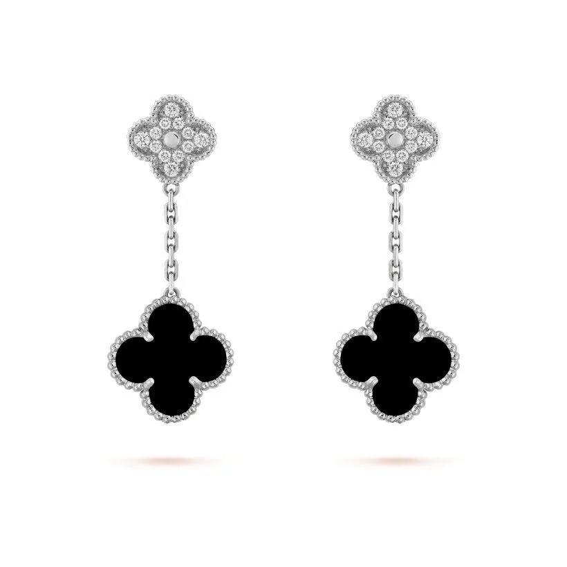 【Vancleef &amp; Arpels】 マジック アルハンブラ イヤリング、2 モチーフ