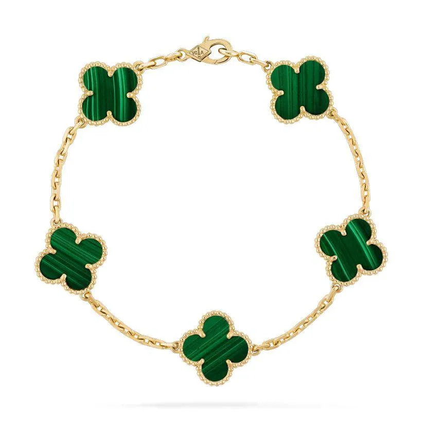 【Vancleef & Arpels】 ヴィンテージ アルハンブラ ブレスレット、5モチーフ