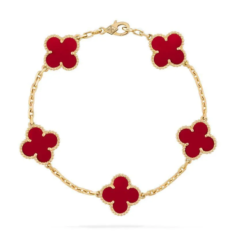 【Vancleef & Arpels】 ヴィンテージ アルハンブラ ブレスレット、5モチーフ