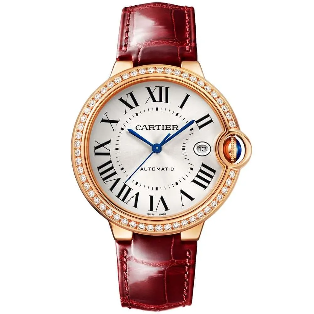 カルティエ バロン ブルー 18K ローズゴールド 40mm 腕時計 WJBB0056
