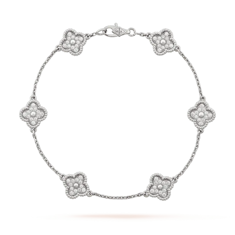 【2025】【Vancleef &amp; Arpels】 スウィート アルハンブラ ブレスレット、6モチーフ