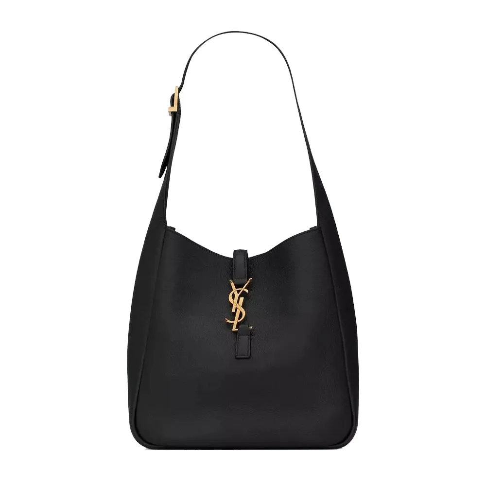 【BLACKPINKROSE同じバッグ】SAINT LAURENT LE 5 À 7 スモール ホーボーバッグ（レザー）