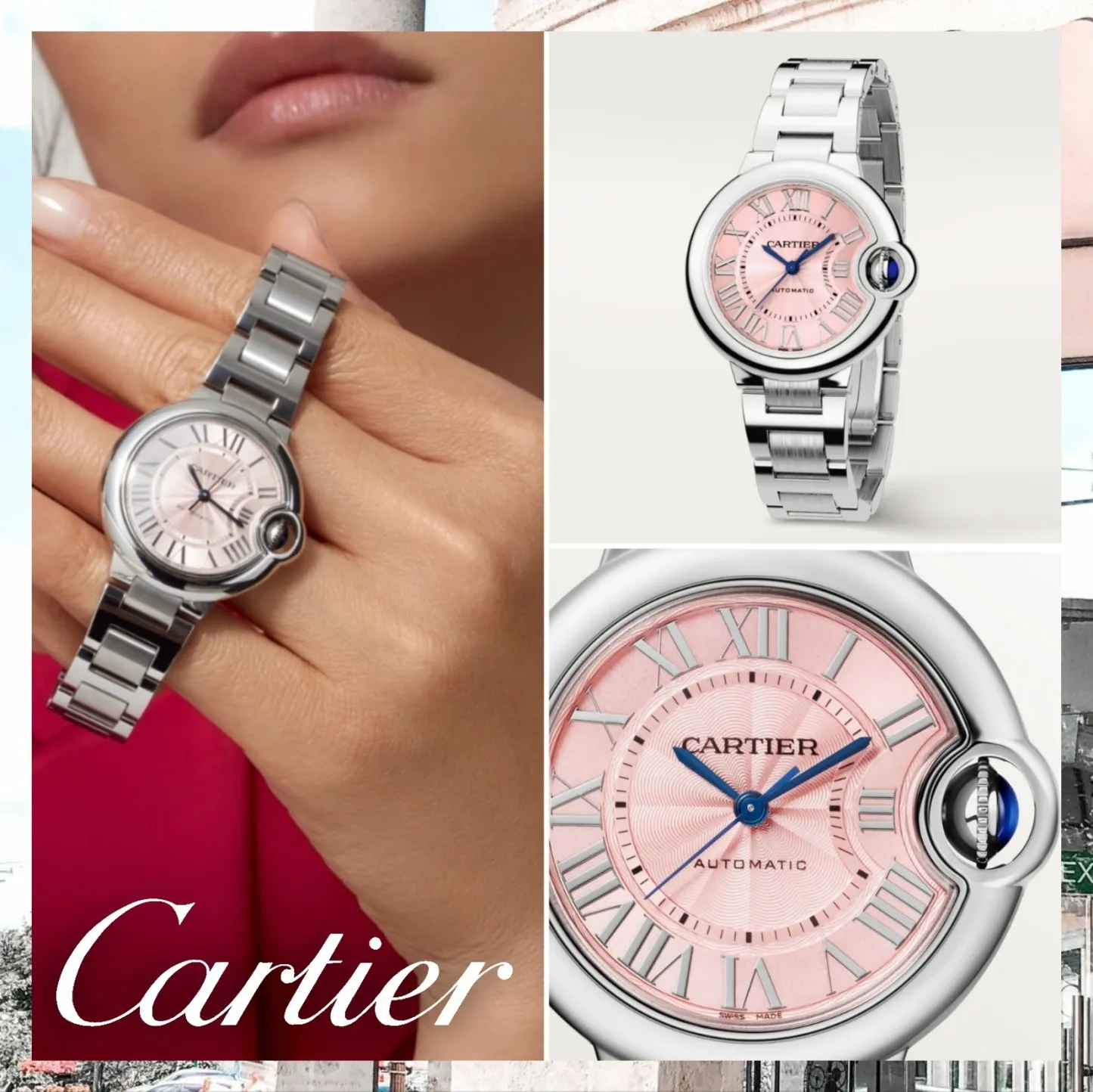 即納【CARTIER】バロン ブルー ドゥ カルティエ ウォッチ