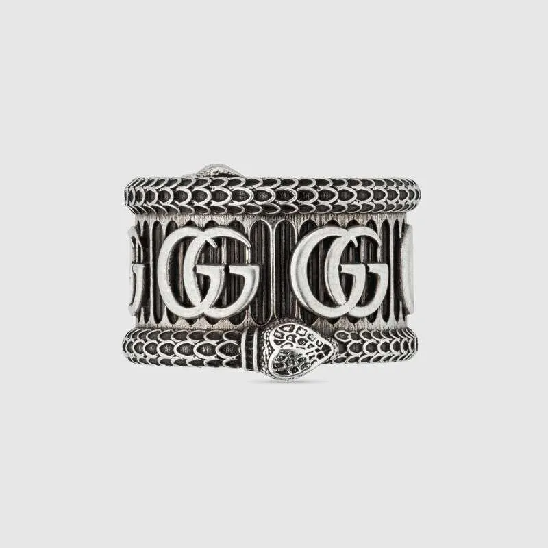 GUCCI ダブルGシルバーリング