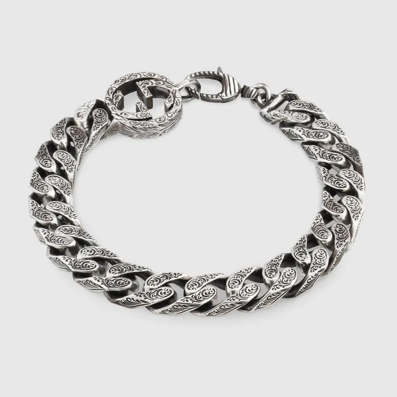 GUCCI ダブルGチェーンブレスレット 20cm