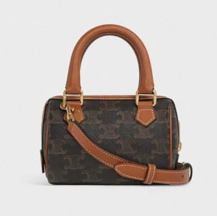 【Celine】トリオンフ キャンバス ミニボストンバッグ