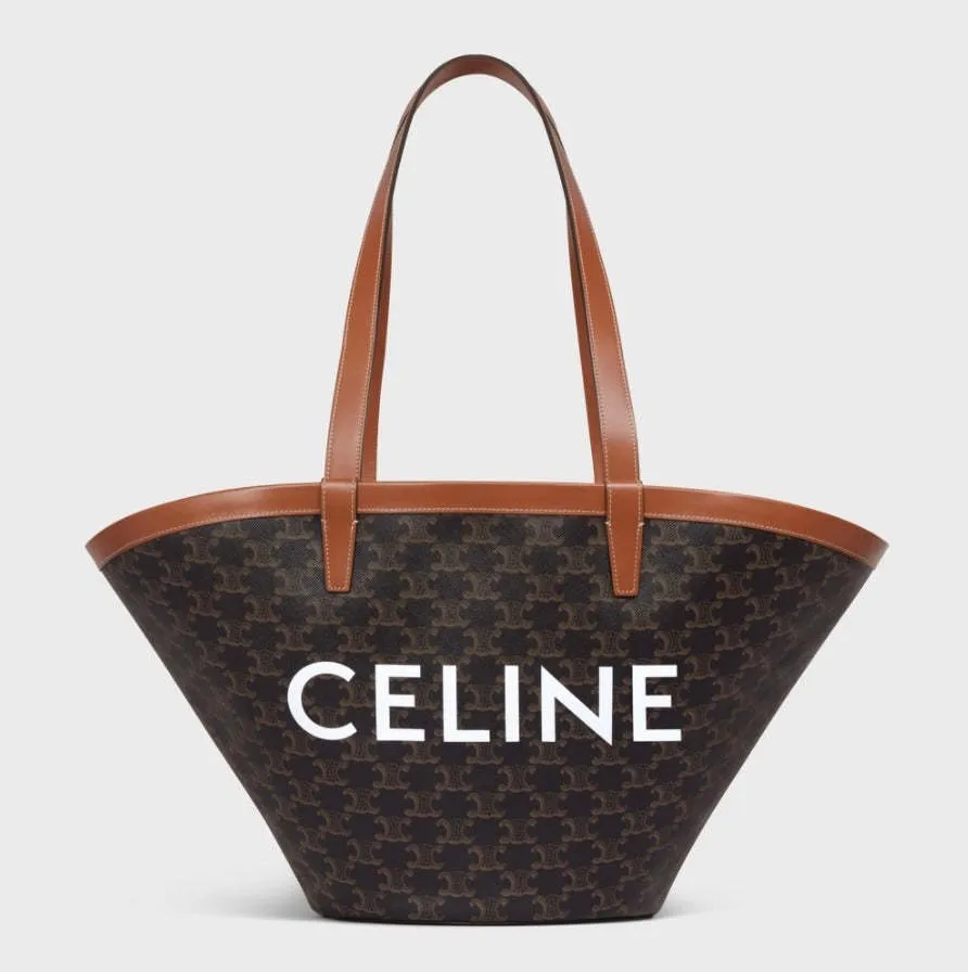 【Celine】ミディアムバシネットバッグ トリオンフ ブラック