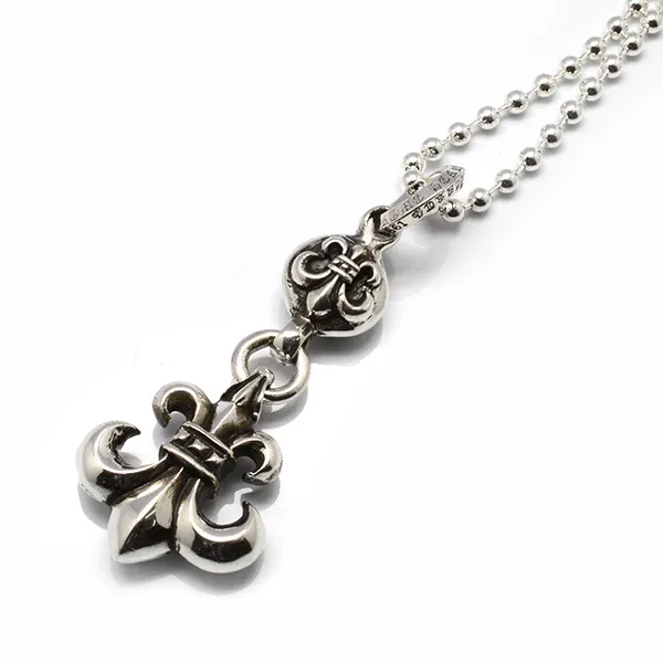 【クロムハーツ ネックレス ペンダント】CHROME HEARTS 1ボールBSフレアチャーム ペンダント【チェーン付】 ネックレス