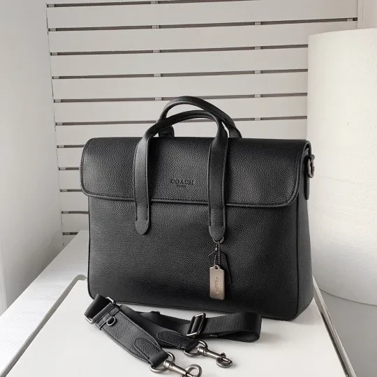 コーチ「Coach」 新作 メンズフルレザー ビジネスバッグ