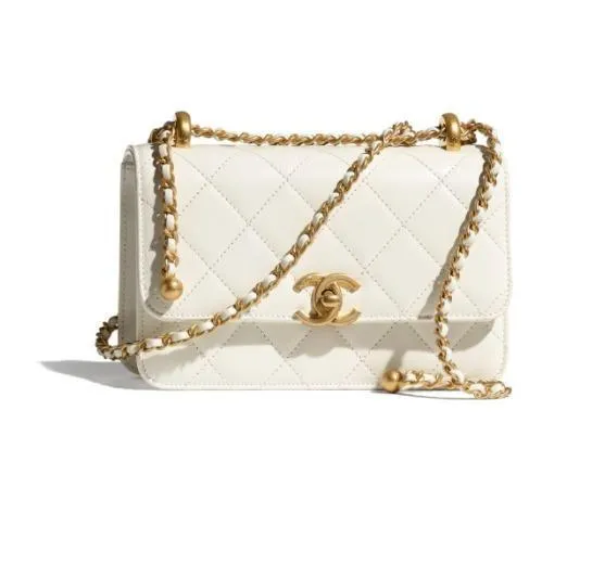 【Chanel】ミニ フラップ バッグ ホワイト