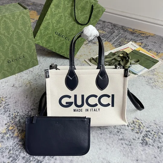 グッチ リド GGキャンバスリント ミニトートバッグ「Lido Bag」