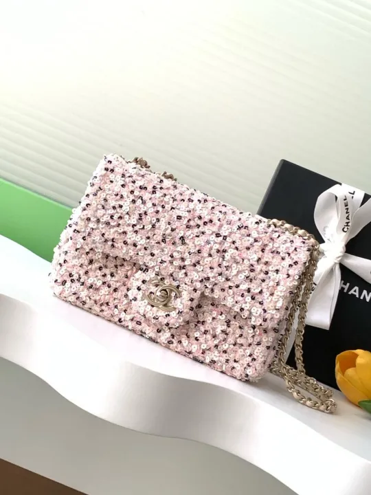 シャネル「Chanel」24K スペシャルエディション スパンコール ショルダーバッグ