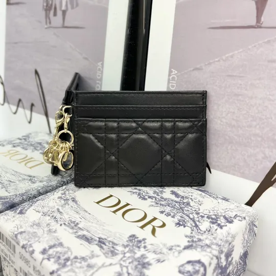 ディオール「Dior」Lady Dior 5格カードケース