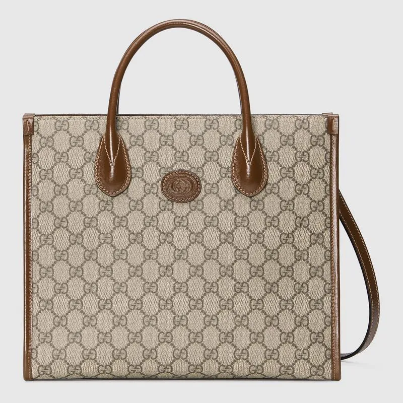 【Gucci】グッチ GG スモール トートバッグ ベージュ/ブラウン