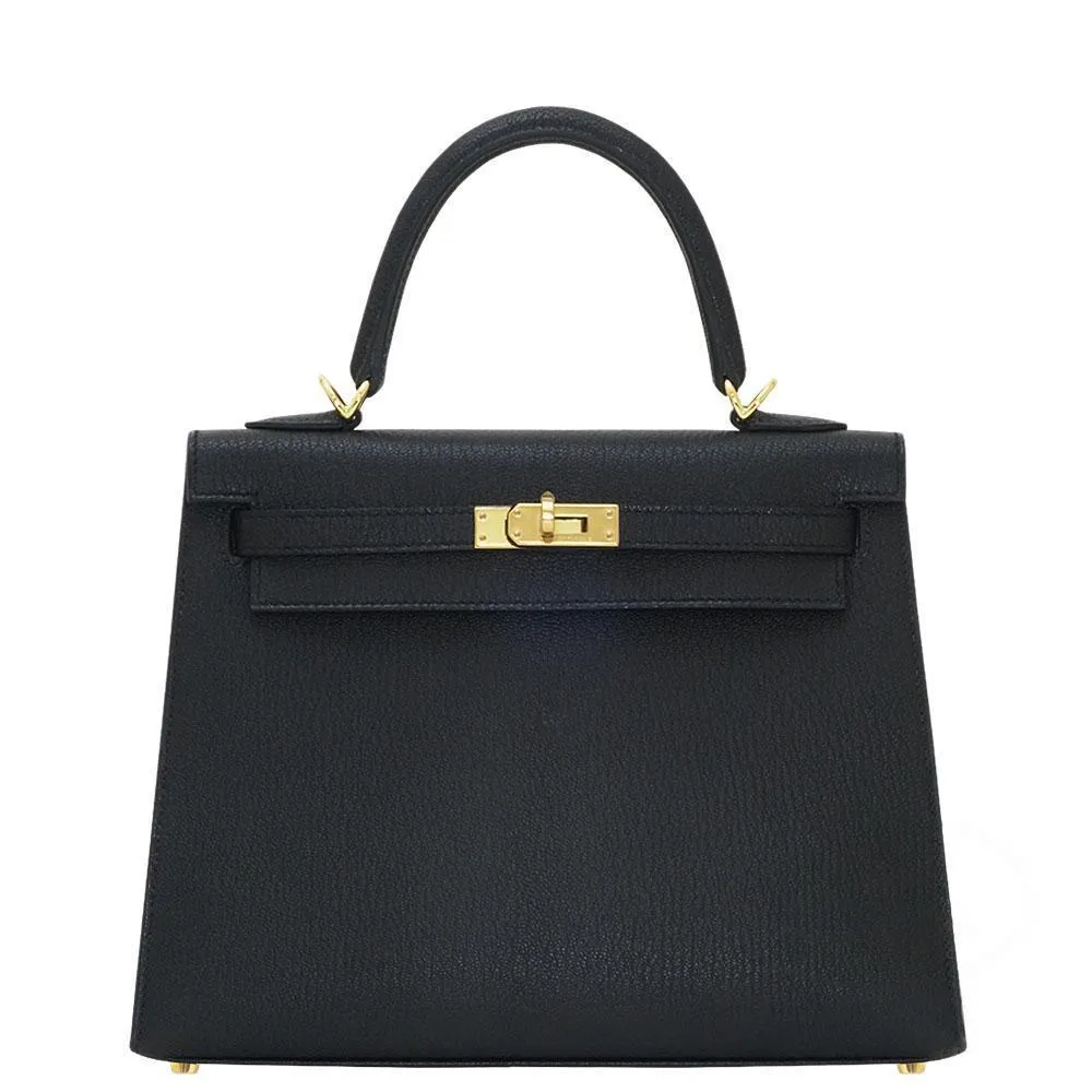 【Hermes】エルメス ケリー 25cm シェーブル ゴールド金具