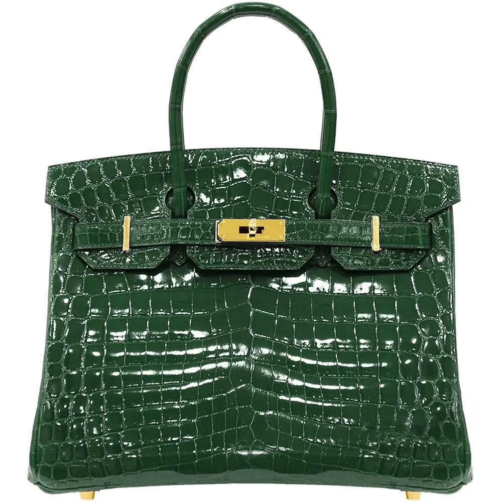【Hermes】エルメス バーキン 30cm クロコダイル ゴールド金具